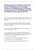 ATI Nursing Care of Children Proctored  exam, ATI Nursing Care of Children  Practice A, RN Nursing Care of Children  Practice 2019 A ATI, ATI RN Nursing Care  of Children Online Practice 2019 B What is a dictorial or authoritarian