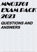 MNO3701 EXAM PACK 2023