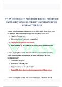 ATI RN MEDSURG ATI PROCTORED 2023/2024 PROCTORED  EXAM QUESTIONS AND CORRECT ANSWERS VERIFIED  GUARAANTEED PASS  A nurse is performing a venipuncture on an older adult client whose veins are difficult. Which of thefollowing actions should the nurse take?