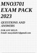 MNO3701 EXAM PACK 2023