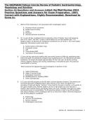 The NASPGHAN Fellows Concise Review of Pediatric Gastroenterology, Hepatology and Nutrition Section 16 Questions and Answers Latest Verified Review 2023 Practice Questions and Answers for Exam Preparation, 100% Correct with Explanations, Highly Recommende