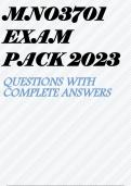 MNO3701 EXAM PACK 2023