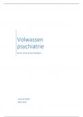 samenvatting GGZ - onderdeel volwassen psychiatrie