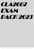 CLA2602 EXAM PACK 2023