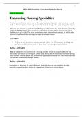 NURS 6003 Week 10 Discussion; Examining Nursing Specialties