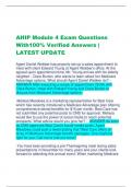 AHIP Module 4 Exam Questions  With100% Verified Answers |  LATEST UPDATE