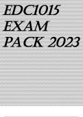 EDC1015 EXAM PACK 2023