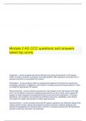  Module 2 AG CCC questions and answers latest top score.