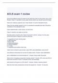 ACLS exam 1 review 2023Questions and Answers