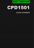 CPD1501 Updated Exam Pack (2024) Oct/Nov [A+ Guaranteed]