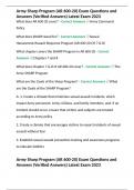 Army Sharp Program (AR 600-20) Exam Questions and Answers (Verified Answers) Latest Exam 2023