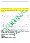 2023 NEW NUR 2474 Pharmacology Final Exam NCLEX Style Practice 100% Rated Highscore Pass!!! With Correct Verified Answers