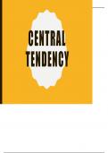 Measures of Central Tendency