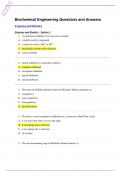 Biochemical Engineering Questions and Answers|Enzymes and Kinetics - Section 1