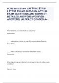 NURS 6015: Exam 3 ACTUAL EXAM  LATEST EXAMS 2023-2024 ACTUAL EXAM QUESTIONS AND CORRECT DETAILED ANSWERS (VERIFIED ANSWERS) |ALREADY GRADED A+   