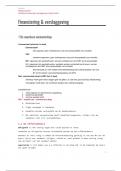 samenvatting, Financiering en verslaggeving, havo 5