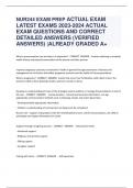 NUR244 EXAM PREP ACTUAL EXAM  LATEST EXAMS 2023-2024 ACTUAL EXAM QUESTIONS AND CORRECT DETAILED ANSWERS (VERIFIED ANSWERS) |ALREADY GRADED A+   