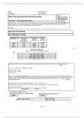 Chem 162 Experiment #2: Electrochemistry (Latest Complete solution)