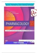 Pharmacology A Patient-Centered Nursing Process Approach 10th Edition By Linda E. McCuistion, Kathleen DiMaggio, Mary Beth Winton, Jennifer Yeager |All Chapter 1-55|Complete Guide A+