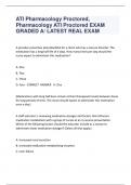 ATI Pharmacology Proctored Assessment EXAM QUESTIONS AND ANSWERS GRADED A /LATEST VERSION       A patient newly diagnosed with hypothyroidism is prescribed Levothyroxine (Synthroid) 0.25 mg PO daily. After 6 weeks of treatment the nurse determines that th