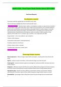 NURS 5334 - Final Exam Study Guide.