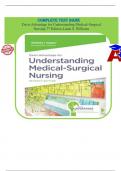 Davis Advantage for Understanding Medical-Surgical Nursing 7th Edition Linda S. Williams Test Bank Chapter 1-57 | Complete Guide Newest Version 2023