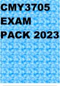 CMY3705 EXAM PACK 2023