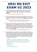 HESI RN EXIT EXAM V2 2023