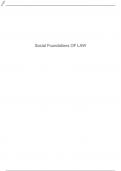 Social Foundations OF LAW