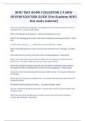 BEFO TAKE HOME EVALUATION 2 A NEW REVIEW SOLUTION GUIDE (Fire Academy BEFO Test study material)