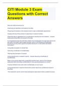 CITI Module 3 Exam Questions with Correct Answers 