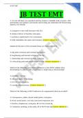 JB TEST EMT Questions 2023/2024 With Complete Solutions /A+ score 