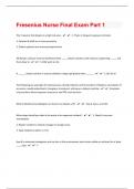 Fresenius Nurse 106 Final Exam Questions And Answers