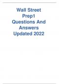 Wall Street Prep1 Questions And Answers Updated  2022  Accounting & Financial Statement Analysis Exam 2018 Wall Street Prep 