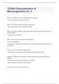 TCDHA Characteristics of Microorganisms Ch. 2 questions and answers graded A+ 2023/2024