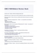 CMS 315M Midterm Review Book Exam with complete solutions