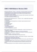 CMS 315M Midterm Review 2023 Exam with 100% correct Answers