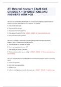 ATI Maternal Newborn 2.0 quiz 1    A nurse is assessing a client who is at 34 weeks gestation and has a mild placental abruption. Which finding should the nurse expect? - CORRECT  ANSWER    Dark red vaginal bleeding    A nurse is caring for a client who i