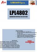 LPL4802 Exam Portfolio (DETAILED ANSWERS) Semester 2 2023 - DUE 27 OCTOBER 2023