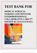 Test Bank FOR Medical Surgical Nursing Concepts for Interprofessional Collaborative Care 9th Edition