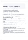 DOD Fire Academy ARFF Exam 2023