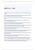 ARFF Ch. 1 Test Questions and Answers