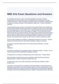 NBE Arts Exam Questions and Answers 2023-Graded A