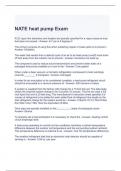 NATE heat pump Exam Questions and Answers 2023