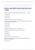 Combo with NATE Heat Pump Exam and 1 other Questions and Answers