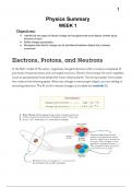 Physics Summary  - Electricity, laws, formulas, etc - WITH test practice questions and answers