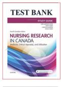 TEST BANK FOR NURSING RESEARCH IN CANADA, 4TH EDITION BY MINA SINGH