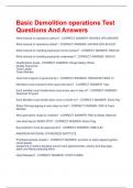 bundle for Basic Demolition operations Test Questions And Answers What manual for operations ashore? - CORRECT ANSWER- NAVSEA OP5 ASHORE What manual for operations afloat? - CORRECT ANSWER- NAVSEA OP4 AFLOAT What manual for handling explosives on the surf