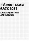 PYC2601 EXAM PACK 2023