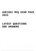 AUE1601 EXAM PACK